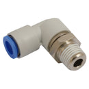 FT Pro KC-KSL06-02S - 1/4"BSPT X 6mm OD Rotary Male Stud Elbow Vacuum