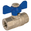 Centreglow EPS-101710 - 1/2" BSPP Brass Ball Valve Blue Handle Wras