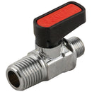 1/4"BSPM x 1/4"BSPM Brass Ball Valve Gas Mini; 6330-14 product image by Aignep