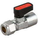 Aignep 6340-10-38 - 3/8"BSPf X 10mm OD BSPP Brass Ball Valve Gas Mini