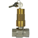 FT Pro BV77-1 - 1"BSP Brass Ball Valve BSPP Full Flow Locking