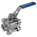 1" BSPP 316 SS Ball Valve 3Piece; IB3-1 product image by Haitima