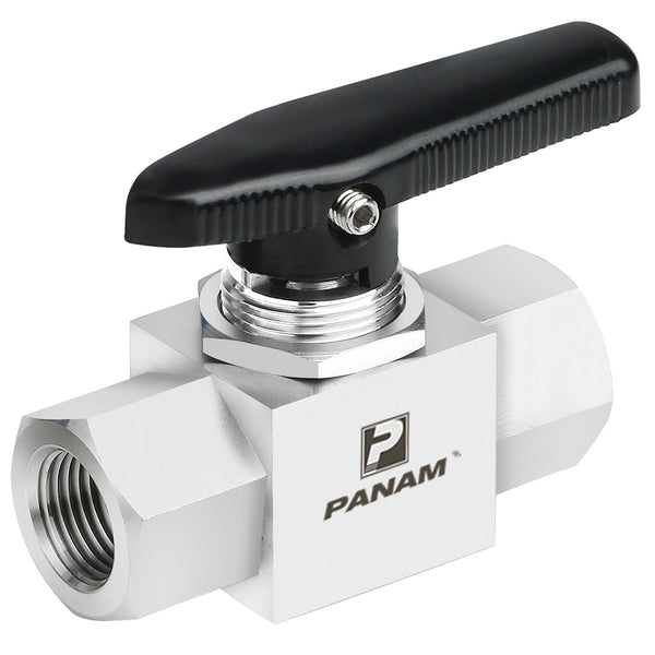 1" NPT 316 SS Ball Valve 6000 psi Rated Ball Valve; PBV-2-S-16-FF product image by Panam