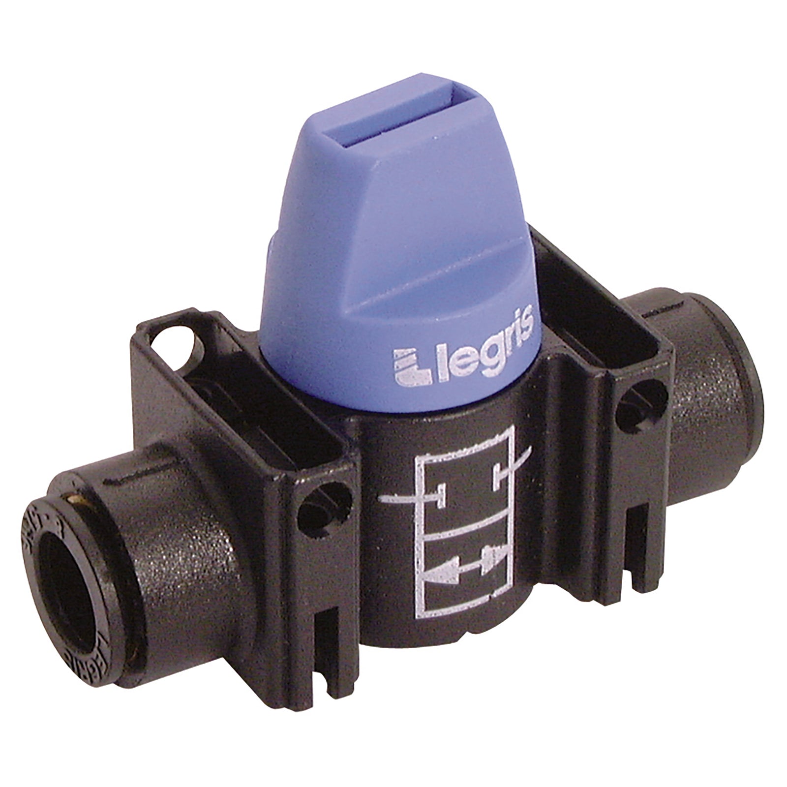 Parker Legris LE-7910 08 00 08 00 8mm OD Ball Valve 2/2 With Push-In Connection