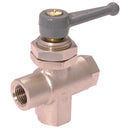 Parker Legris LE-0448 06 13 06 13 1/4"BSPf X 6mm OD Ball Valve Ni Plated