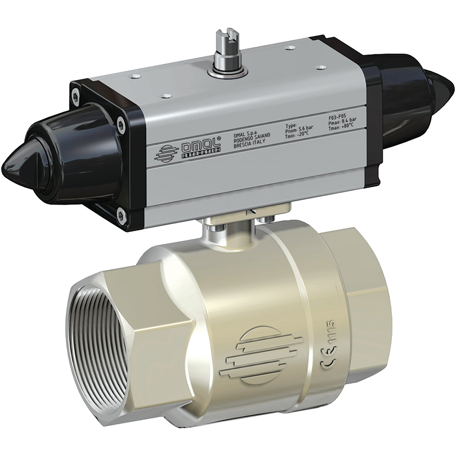 Omal S101H004 - 1/2" Single Acting Ball Valve
