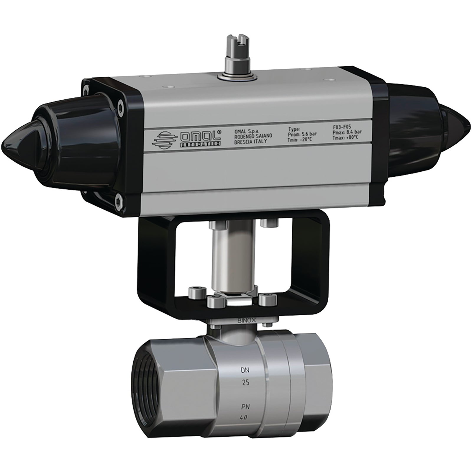 Omal S400H004 - 1/2" BSP Single Act/Spring Retn St/St