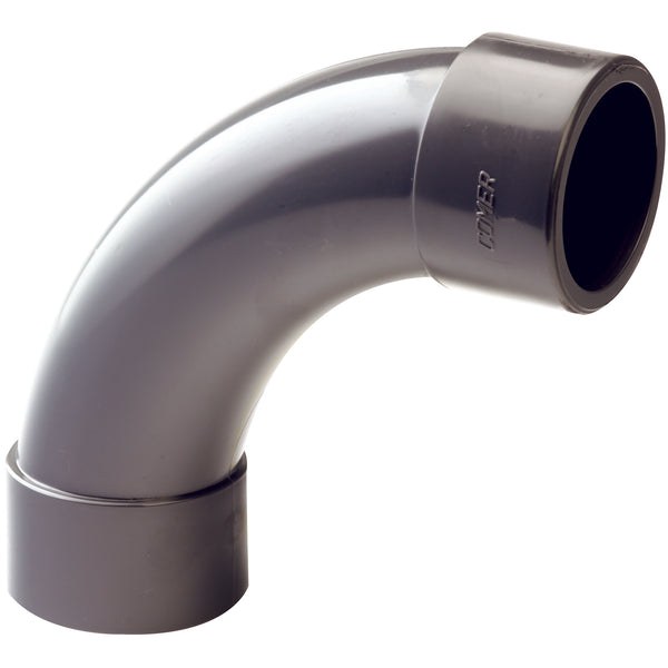 50MM UPVC 90 SHORT RAD BEND; EB-90-50-UPVC product image by Comer