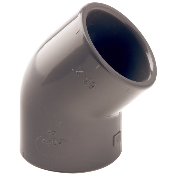 75MM UPVC 45° ELBOW; EE-45-75-UPVC product image by Comer