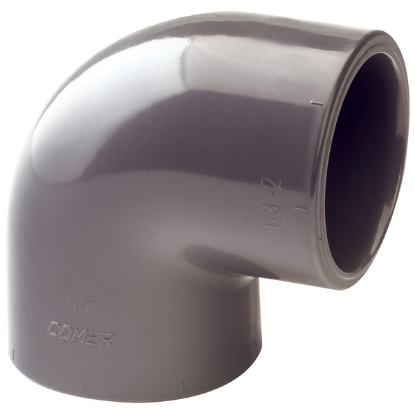 40MM UPVC 90° ELBOW; EE-90-40-UPVC product image by Comer