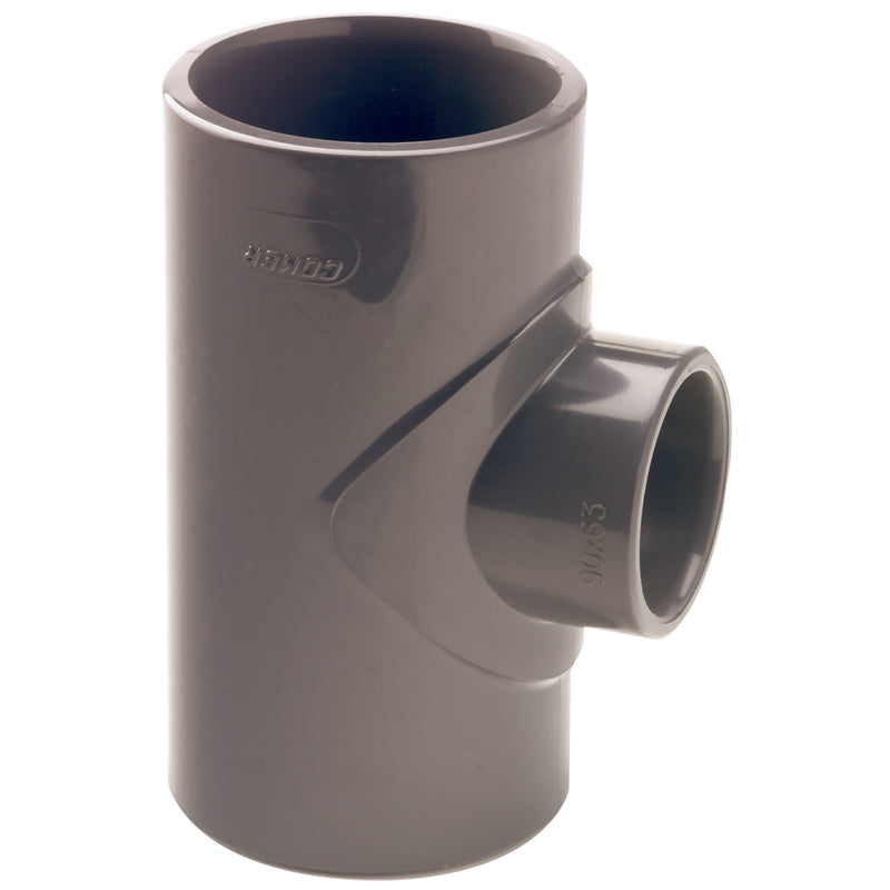 140MM X 110MM UPVC RED BRANCH TEE; TR-140110-UPVC product image by Comer