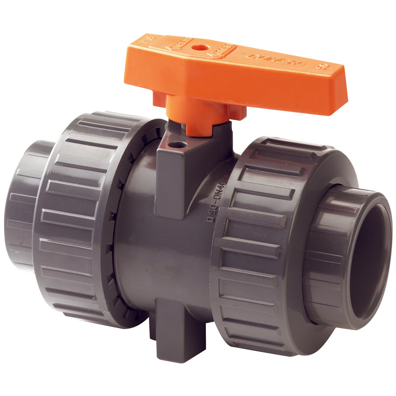 75MM UPVC IND UNION BALL VALVE EPDM; DUBV-75-UPVC product image by Comer