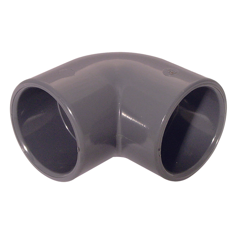 3/4" ID SOLVENT ELBOW 90DEG UPVC DGREY; EL53-34-UPVC product image by Comer