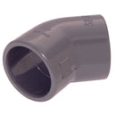 3" ID SOLVENT ELBOW 45DEG UPVC DGREY; EY53-3-UPVC product image by Comer