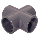 3/4" ID SOLVENT EQUAL CROSS UPVC DGREY; CR33-34-UPVC product image by Comer