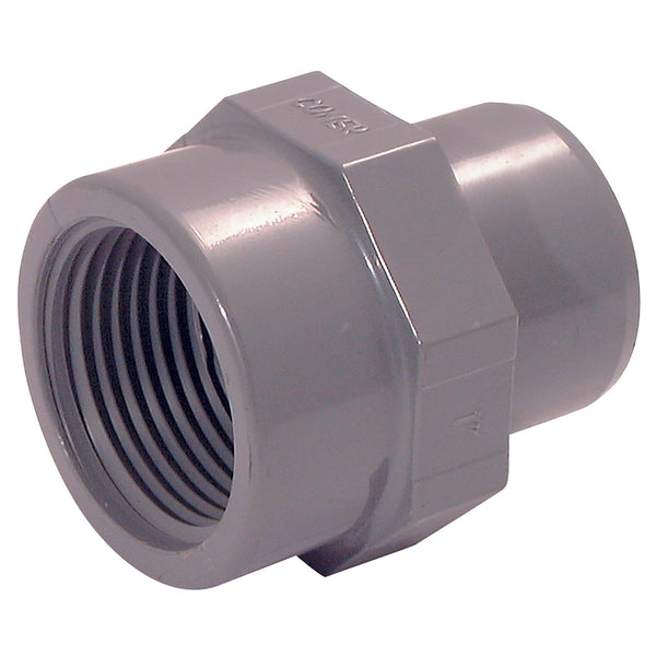 3" BSPP X 4" OD UPVC FEM ADT; AD42-43-UPVC product image by Comer