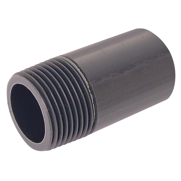 2.1/2" BSPP X 106MM UPVC NIPPLE DGREY; BN12-212-UPVC product image by Comer