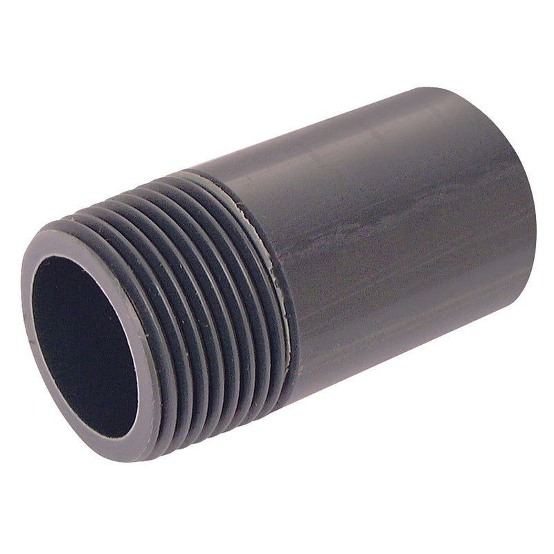 3/4" BSPP X 56MM UPVC NIPPLE DGREY; BN12-34-UPVC product image by Comer