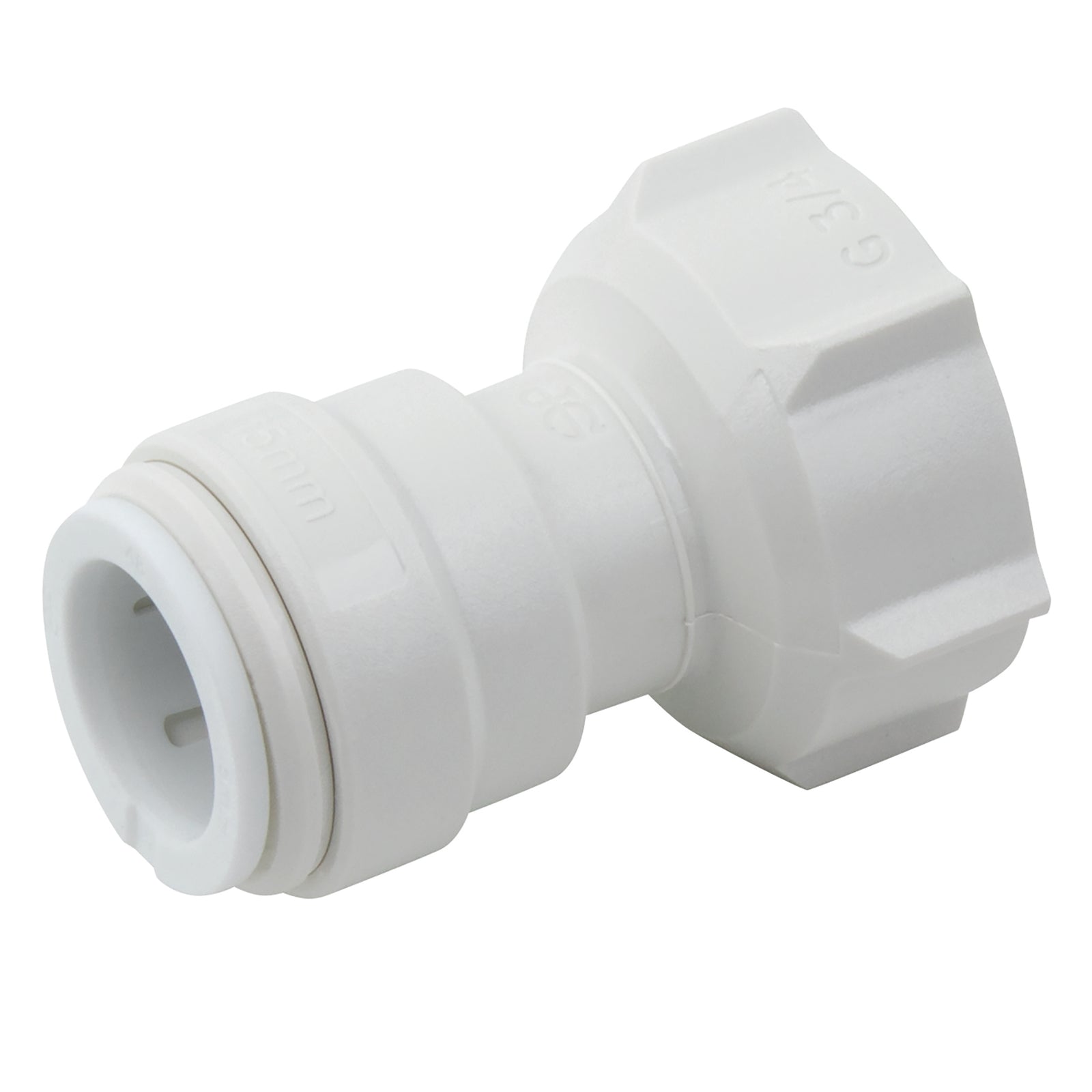 John Guest Speedfit PEM3202W - 22 X 3/4" Female Coupler/Tap Connector