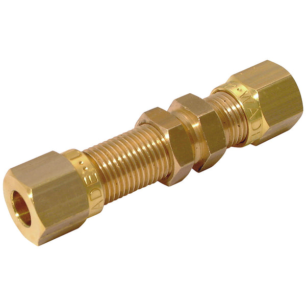 OD Equal Ended Bulkhead Coupling; WADE-MB122/L12 product image by Wade