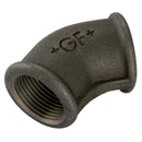 GF GF120-12N - 1/2BSP Fem Equal 45° Elbow Black 120