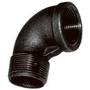 Crane C152-34-12N - 3/4"X1/2" BSPT M/Fem Elbow Fig152 Black