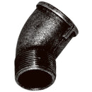 Crane C156-112N - 1.1/2"BSPT M/F 45° Elbow Fig156 Black