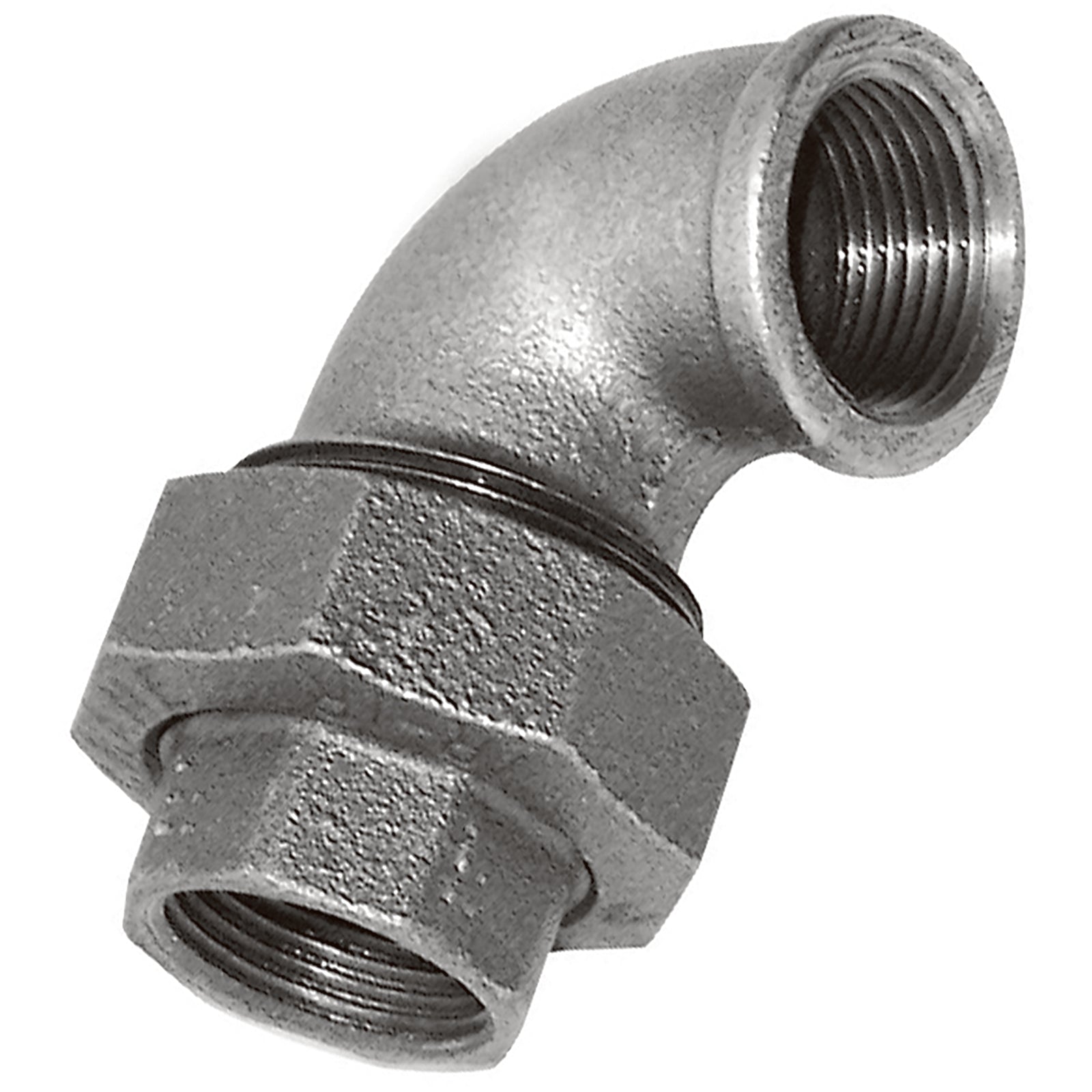 Crane C261-34 - 3/4" BSPT Fem Union Elbow Fig261 Galvanised