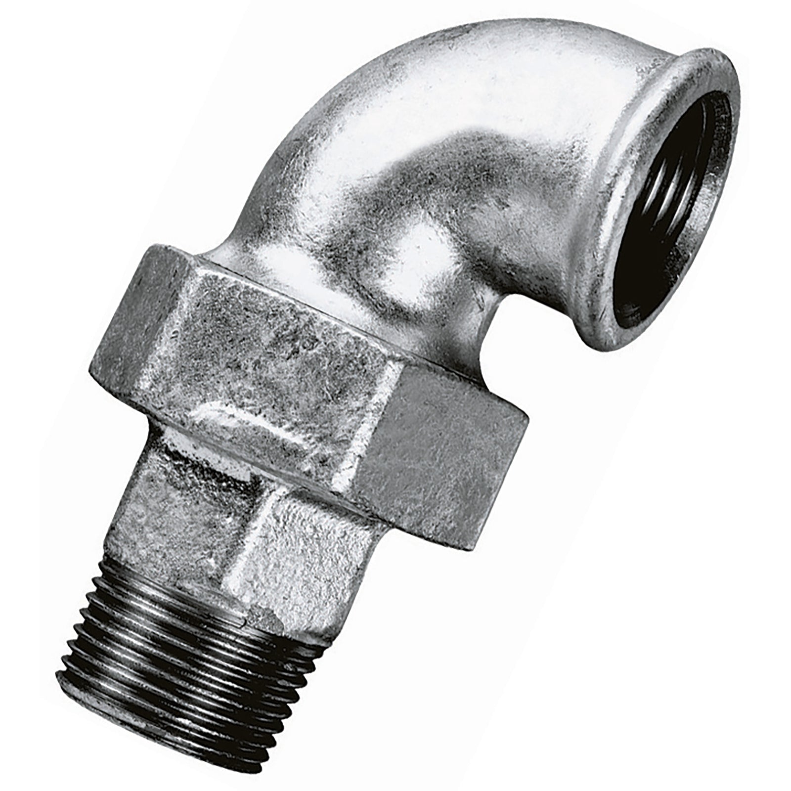 Crane C262-12 - 1/2" BSPT M/F 90 Union Fig262 Galvanised