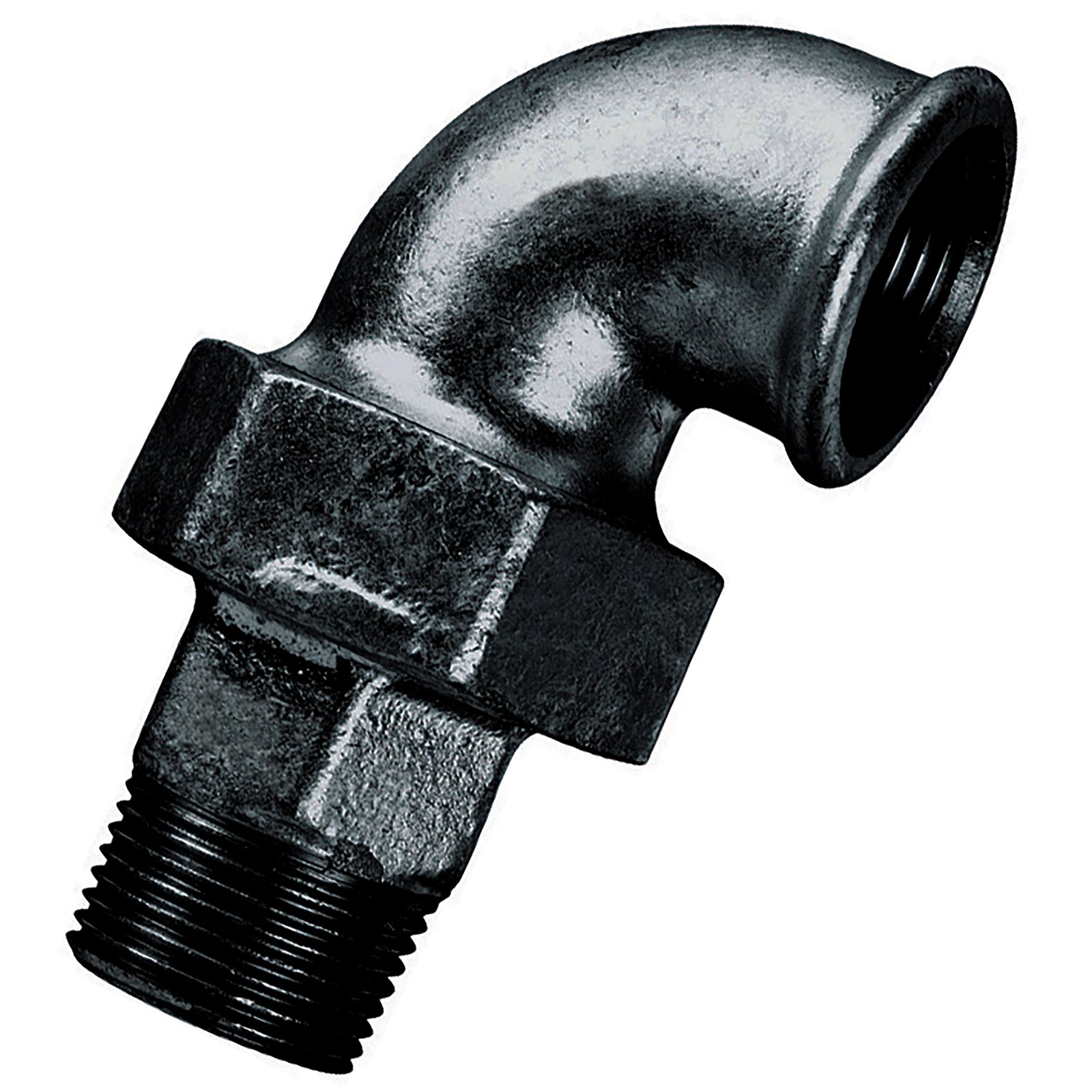 Crane C262-12N - 1/2" BSPT M/F 90 Union Fig262 Black