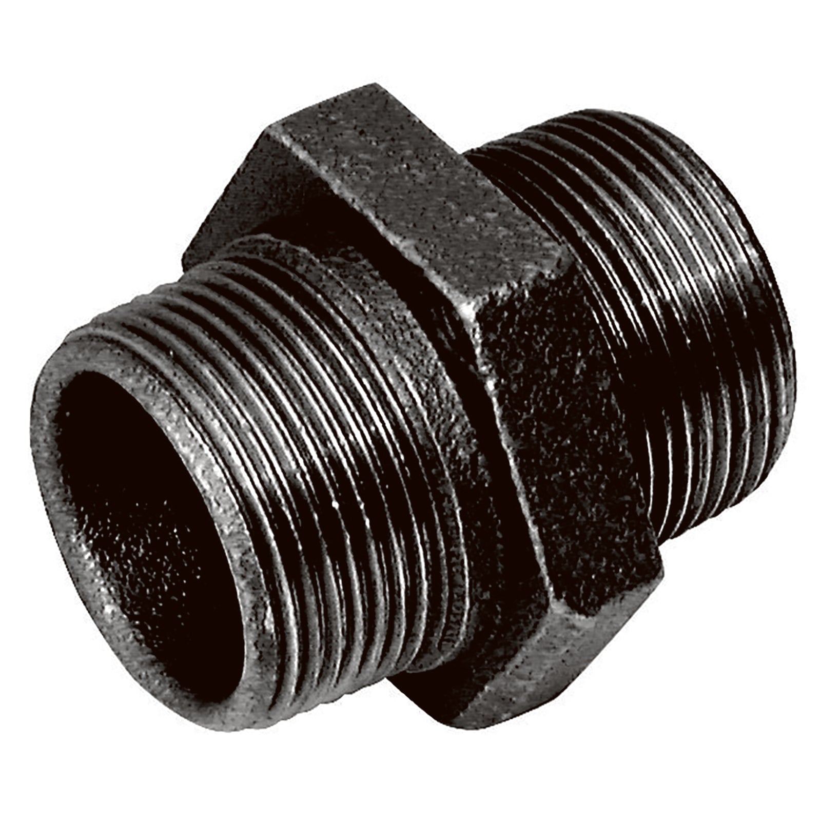 Crane C144-38N - 3/8" BSPT Male Hex Nipple Fig144 Black