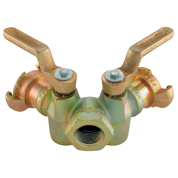 G1" F DOUBLE THROTTLE VALVE AND COUPLING; DHG10 product image by Ludecke