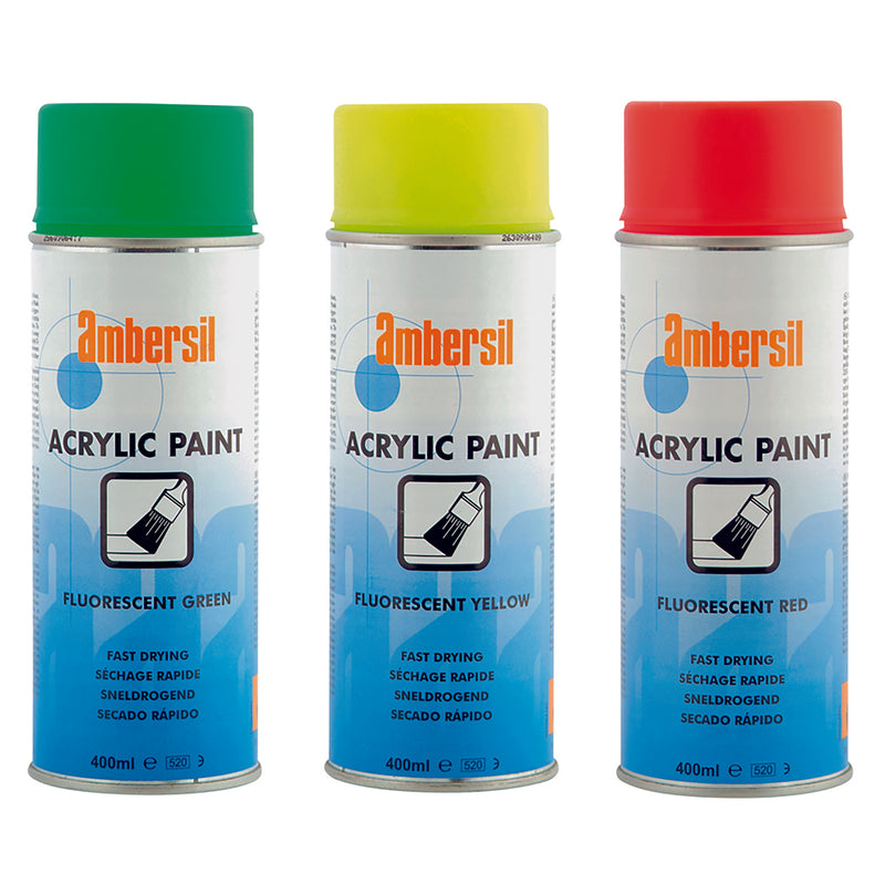 ACRYLIC PAINT FLOURESCENT GREEN; 6180400012 product image by Ambersil