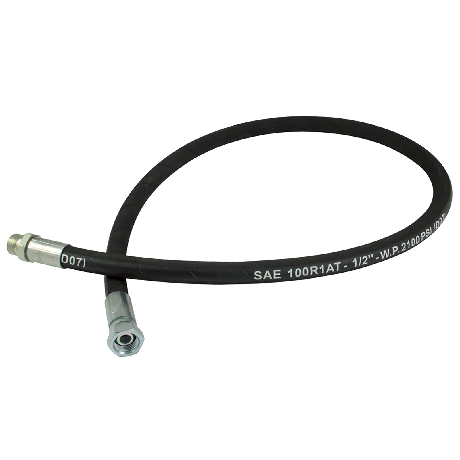 FT Pro 1BMF0808-2000 - Pressure Hose For Oil 1/2" M/F X 2Mtrs