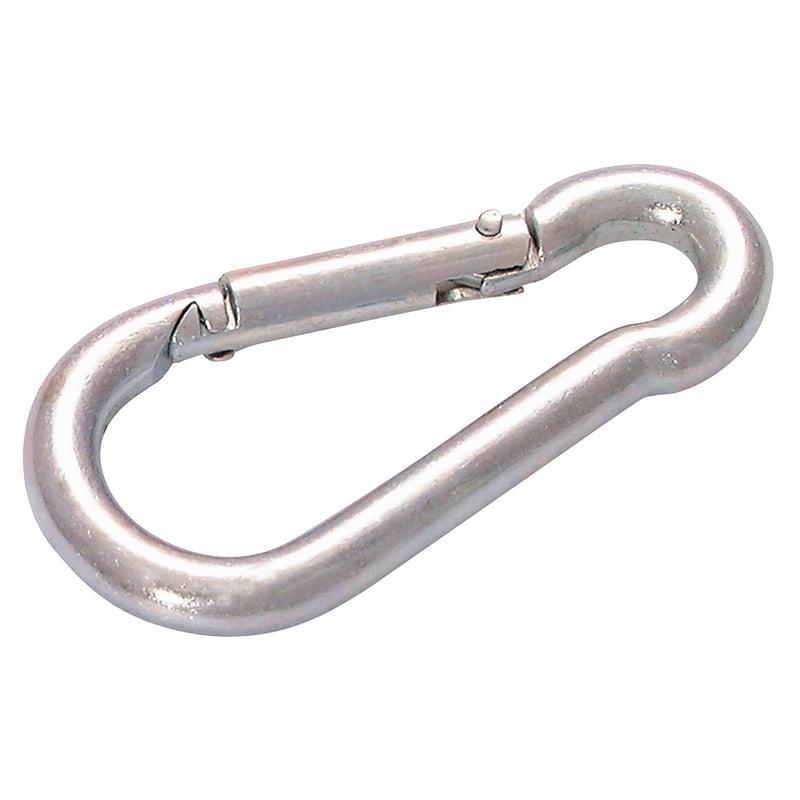 11X120MM CARBINE HOOK ELECTRO GALVANISED.; CH11EG product image by Non-branded