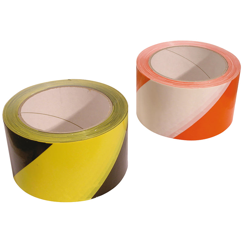 HAZARD WARNING TAPE BLK/YELL 60MM X 66M; 420-11-965 product image by Moravia