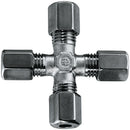 Danfoss Waltech KV12L-1.4571 - 12mm OD Equal Cross St/St (L)