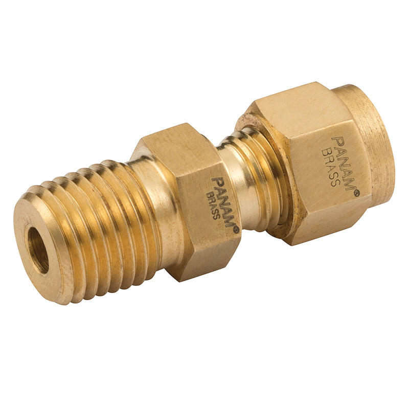 06MM OD X 1/8 BSPT MALE STUD BRASS; MC-6-125RT-B product image by Panam
