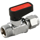 Aignep 6440-14-10 - 1/4" BSPP Brass Ball Valve Male Gas Mini
