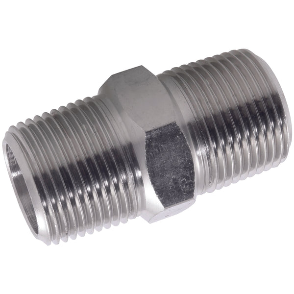 1 NPT M/M HEX NIPPLE 3K 316/L; 1012-0125 product image by Jaymac