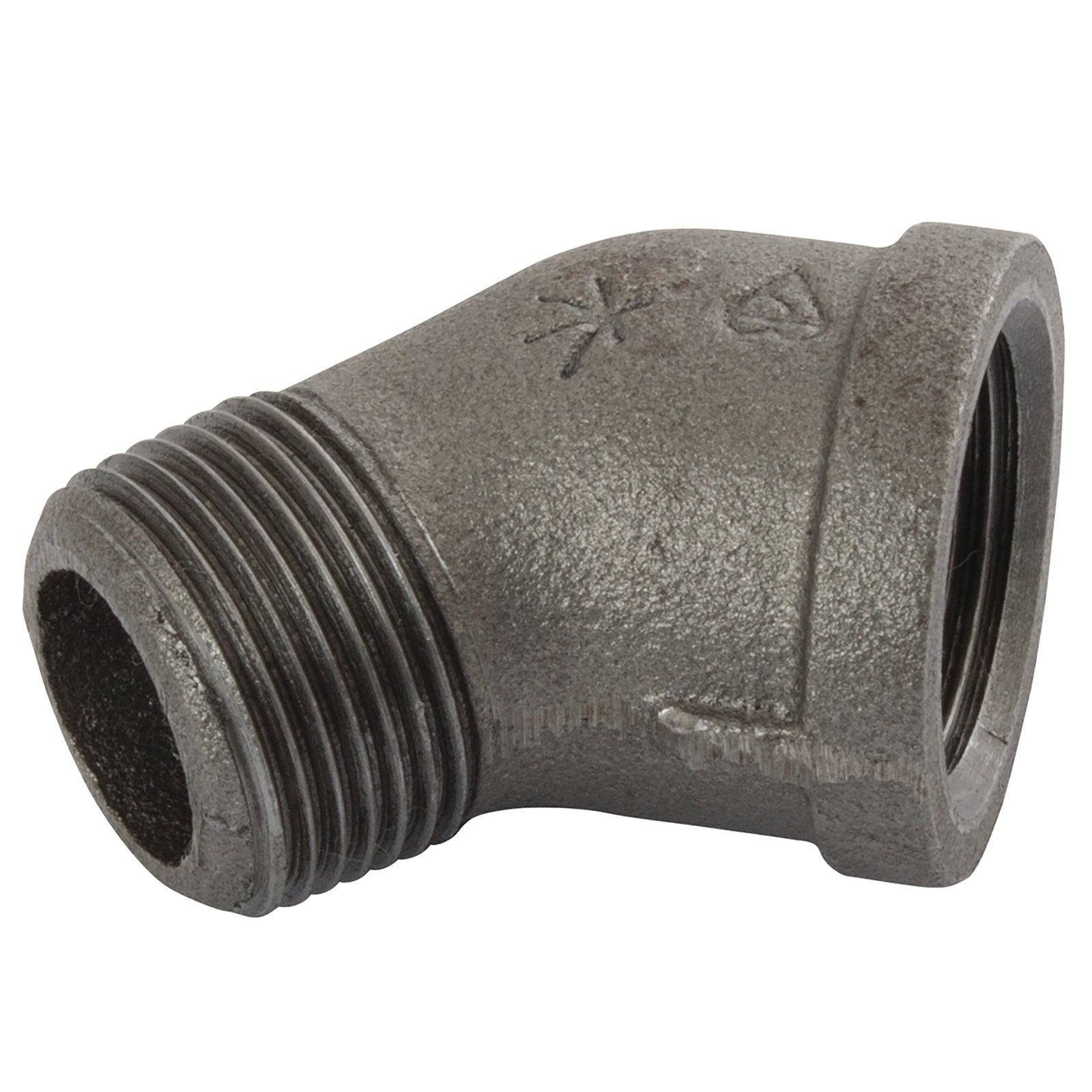 K-Line Connect K-MI121-34N - (Bs Fig156) Mxf BSPT 45° Elbow 3/4 Blk