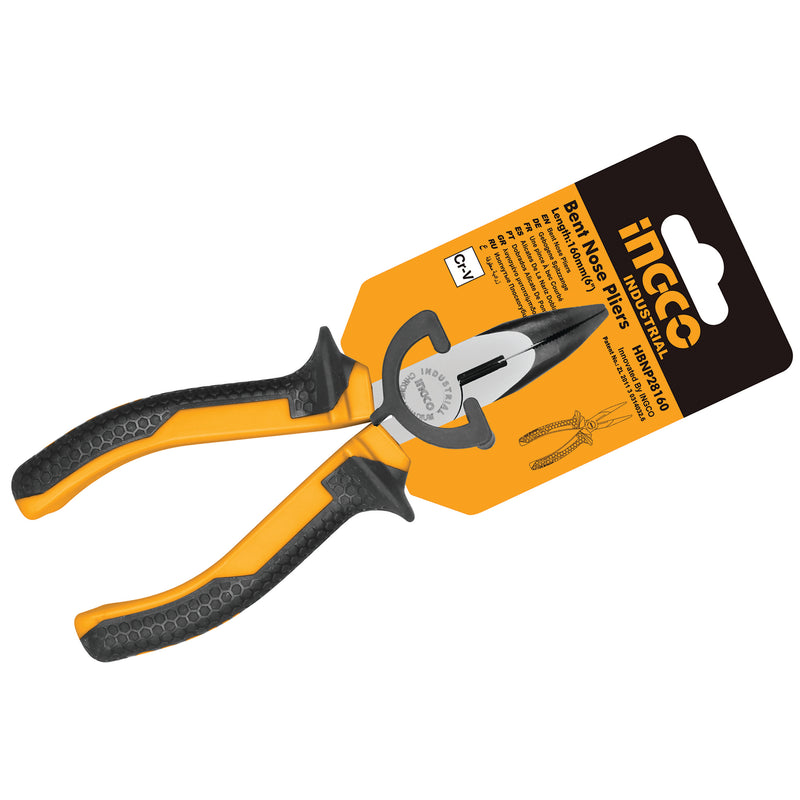 6" BENT NOSE PLIERS; HBNP28160 product image by Ingco
