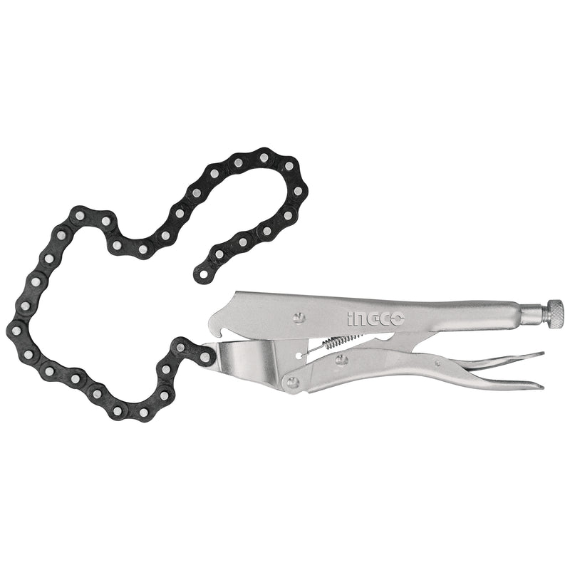 10" CHAIN CLAMP LOCKING PLIERS; HCLP0110 product image by Ingco