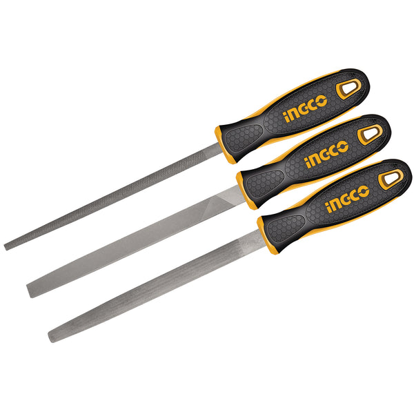 3PCS STEEL FILE SET 8"; HKTFS1308 product image by Ingco