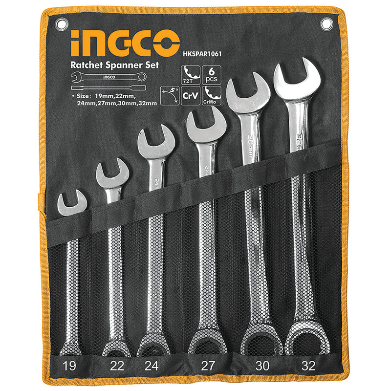 OFFSET RING SPANNER SET 8 PIECES; HKSPA3088 product image by Ingco