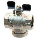 Tecnovielle SFBVT-1 - 1"BSPf Brass Ball Valve T Handle Super Filter