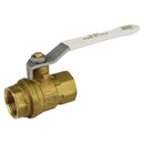 3/4"BSPF Brass Ball Valve White Handle Brass Body; DZRBV-34 product image by RUB Valves