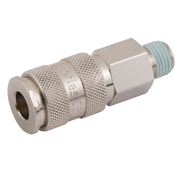 1/4" BSPT Male Coupling; 057CVMT14SNN product image by Kee