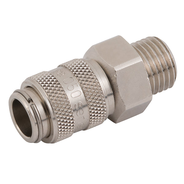 1/4" BSPP Male Coupling; 050CVMP14BNN product image by Kee