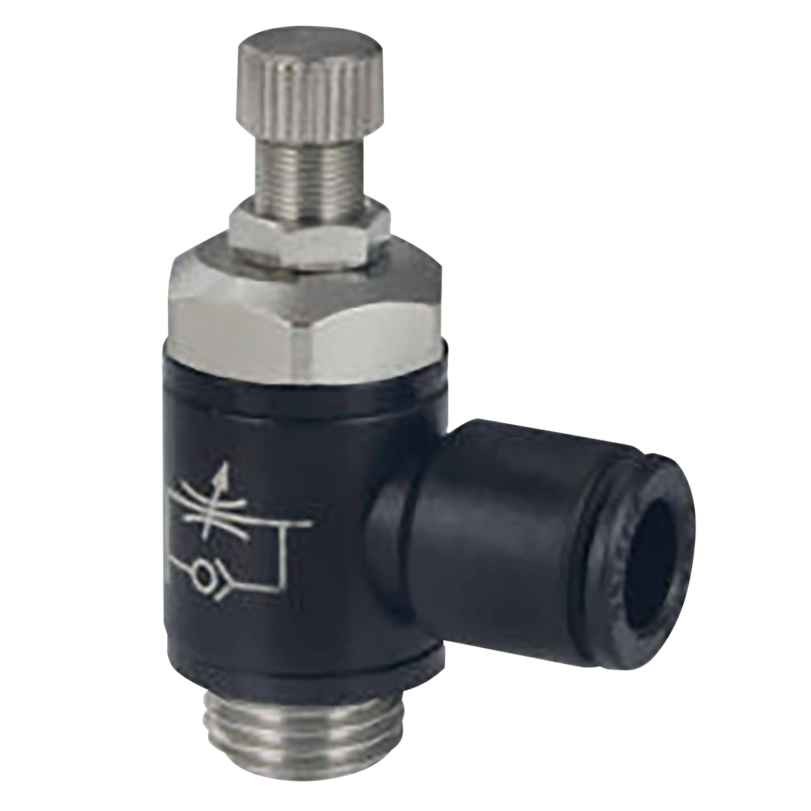 C Matic MV371038C - Elbow Flow Control 10mm G3/8" Metric